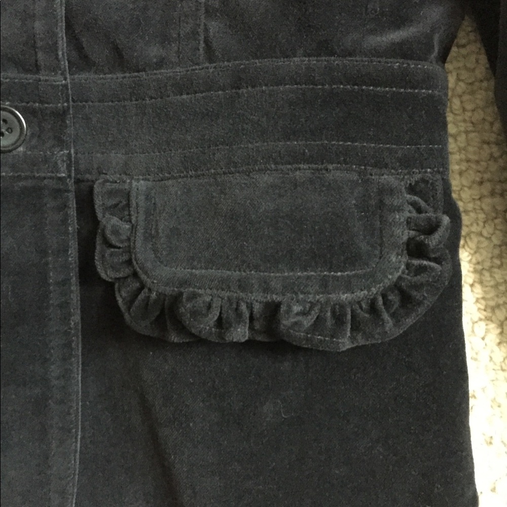 CrewCuts Girls Velvet Ruffle Jacket - Picture 4 of 6